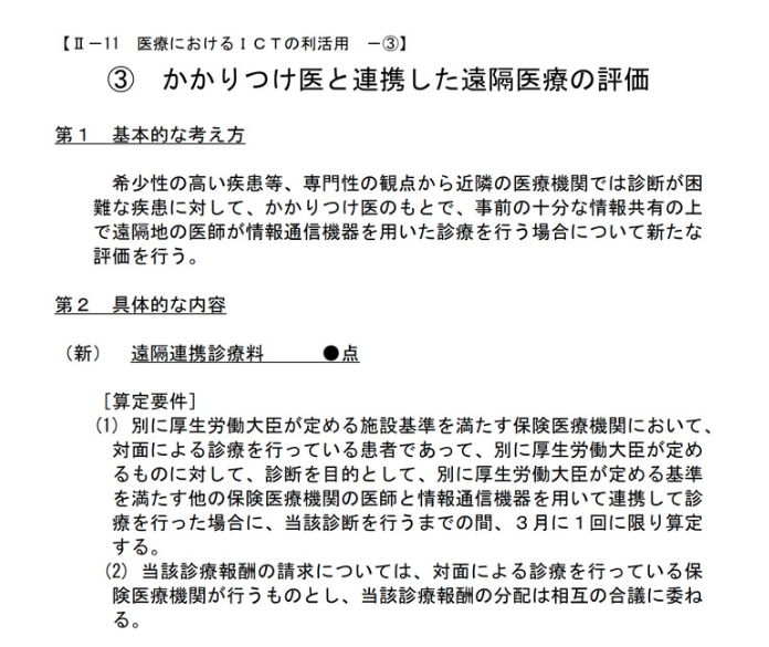 2020年診療報酬改定案 医療におけるictの利活用 遠隔モニタリング 医療アクセスを改善するメディア Medionlife