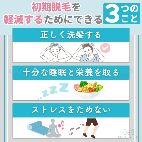 初期脱毛を軽減させること