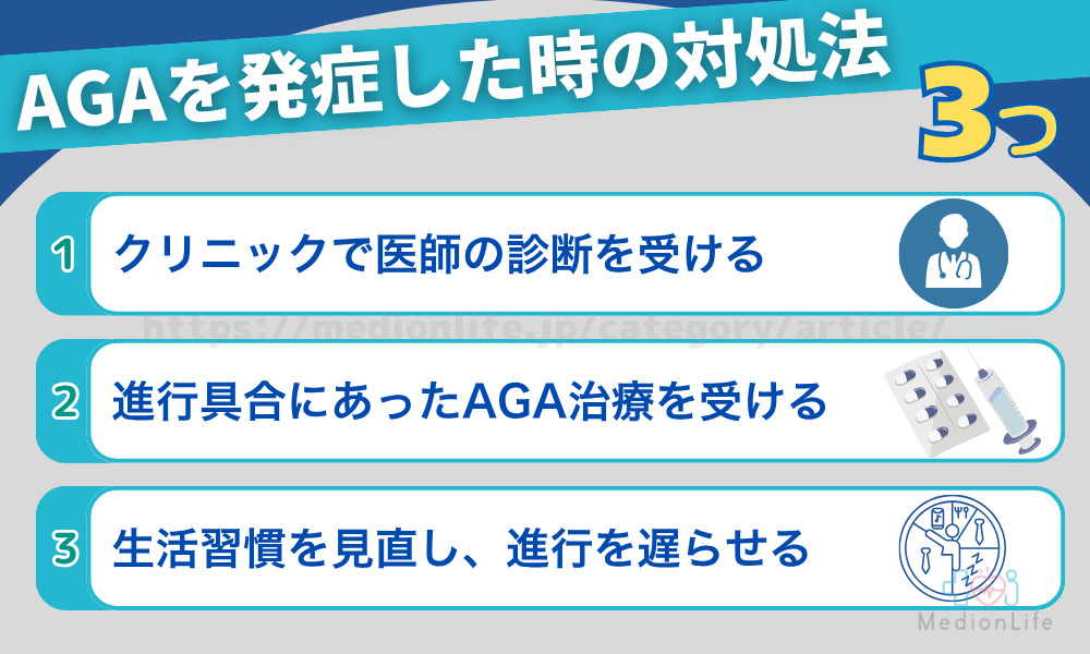 AGAを発症した時の対処法